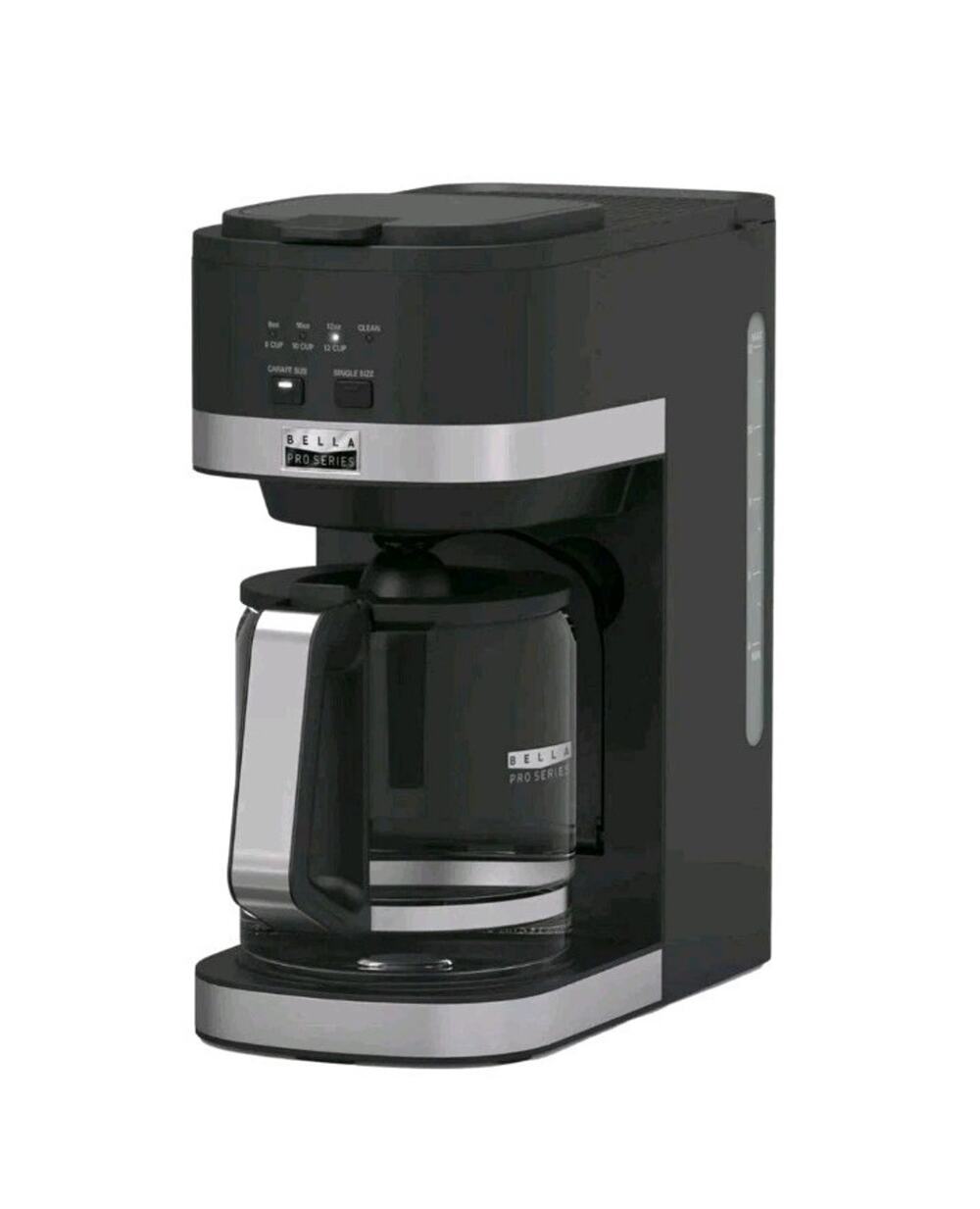 Bella Pro Series - Single Serve & 12-Cup Coffee Maker Combo - Black - New